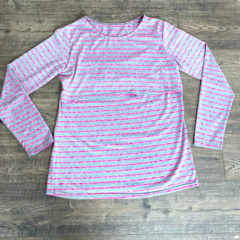 Stretchy Athleisure Nursing Top